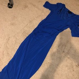 2 dresses, blue and pink